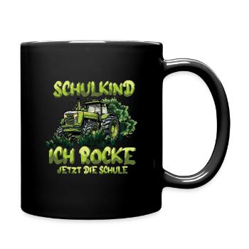 Je suis à l’école maintenant Inscription des écoliers - Mug uni - noir - Droite