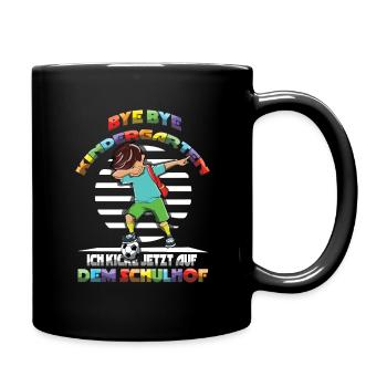 Bye Bye Kindergarten je tape sur la table maintenant - Mug uni - noir - Droite