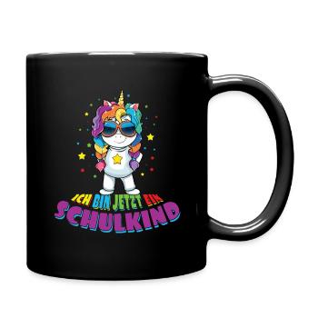 Je suis une licorne d’écolier maintenant - Mug uni - noir - Droite