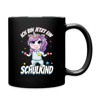 Je suis une licorne d’écolier maintenant - Mug uni - noir - Droite