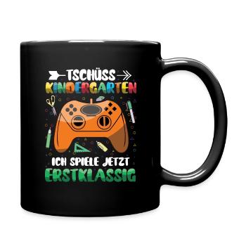 Bye bye la maternelle, je joue en première classe maintenant - Mug uni - noir - Droite
