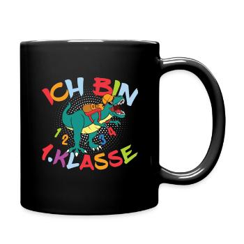 Je suis un dinosaure de 1ère année - Mug uni - noir - Droite