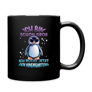 I'm Already Big Rocks Nursery Penguin - Full Colour Mug - black - Right