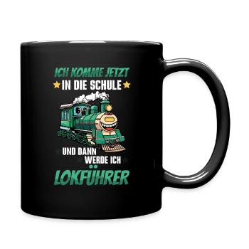 Je vais à l’école de temps en temps, puis je vais - Mug uni - noir - Droite