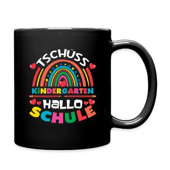 Enrolment Bye Bye Kindergarten Hello School - Full Colour Mug - black - Right