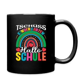 Enrolment Bye Bye Kindergarten Hello School - Full Colour Mug - black - Right