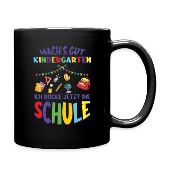 Inscription Prends soin de toi Maternelle Je fais vibrer le - Mug uni - noir - Droite