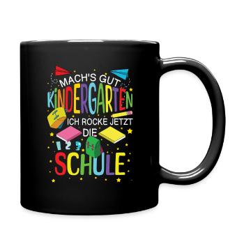 Prends soin de la maternelle Je suis à l’école maintenant - Mug uni - noir - Droite