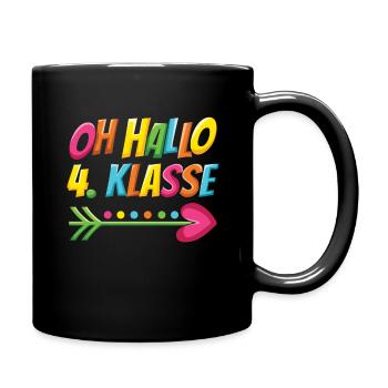 Oh bonjour l’école de 4e année - Mug uni - noir - Droite