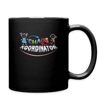 Enrollment Chaos Coordinator Funny Saying - Full Colour Mug - black - Right