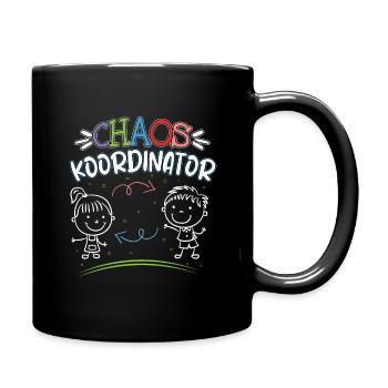 Enrollment Chaos Coordinator Funny Saying - Full Colour Mug - black - Right