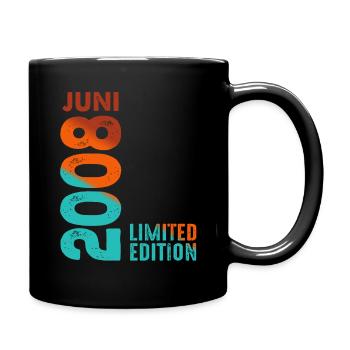 Limited Edition Juni 2008 Legendär Seit Juni 2008 - Tasse einfarbig - Schwarz - Rechts