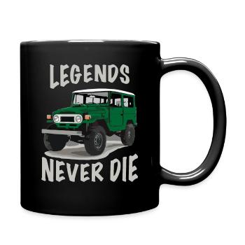Land Cruiser 4x4 Offroad Buschtaxi Off-Road Toyo - Tasse einfarbig - Schwarz - Rechts
