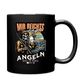 MIR REICHT`S ICH GEH ANGELN - Tasse einfarbig - Schwarz - Rechts