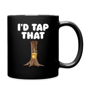 I'd Tap That Tree Maple Tapping Tree Maple Leaf - Full Colour Mug - black - Right