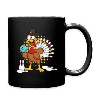 Quilles de dinde de Thanksgiving fraîches - Mug uni - noir - Droite