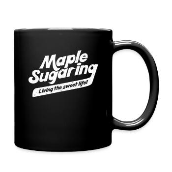 Maple Sugaring Maple Tapping - Full Colour Mug - black - Right