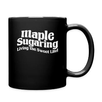 Maple Sugaring Sweet Maple Tapping - Full Colour Mug - black - Right