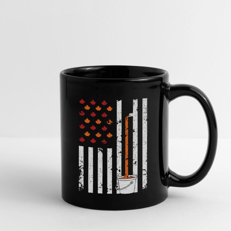 Maple Tapping Flag Maple Tree Maple Leaf Full Colour Mug
