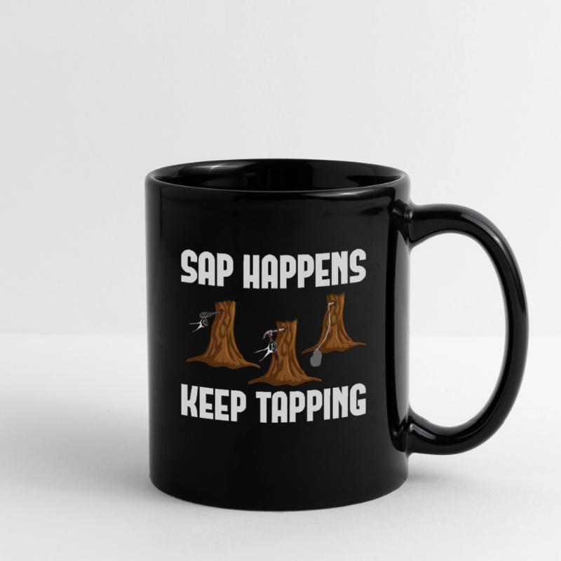 Sap Happens Keep Tapping Maple Tree Maple Leaf Full Colour Mug