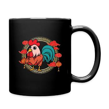 Drôle de Nouvel An Chinois Du Coq Astrologie Chinoise - Mug uni - noir - Droite