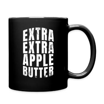 Extra Extra Apple Butter Apple Picker Apple - Full Colour Mug - black - Right
