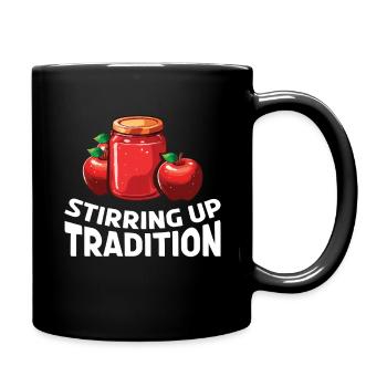 Stirring Up Tradition Apple Picker Apple - Full Colour Mug - black - Right