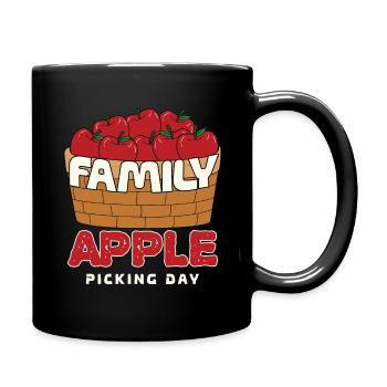 Family Apple Picking Day Apple Picker Apple Season - Full Colour Mug - black - Right