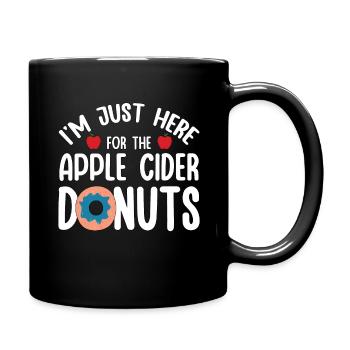 I'm Just Here For Apple Cider Donuts Apple Picking - Full Colour Mug - black - Right