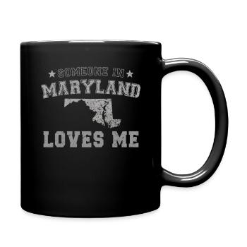 Quelqu’un dans le Maryland m’aime Grunge - Mug uni - noir - Droite