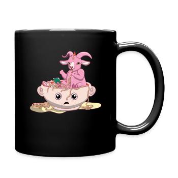 Nouilles Baphomet Occulte Satanique Pastel Gothique - Mug uni - noir - Droite