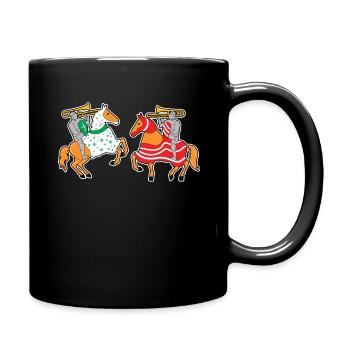 Joute à cheval Ren Faire - Mug uni - noir - Droite