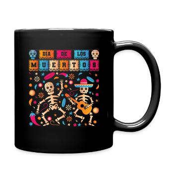 Dia De Los Muertos Tag Des Toten Halloween - Tasse einfarbig - Schwarz - Rechts