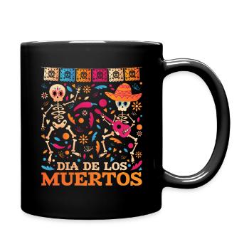 Dia De Los Muertos Jour Des Morts Fête D’Halloween - Mug uni - noir - Droite