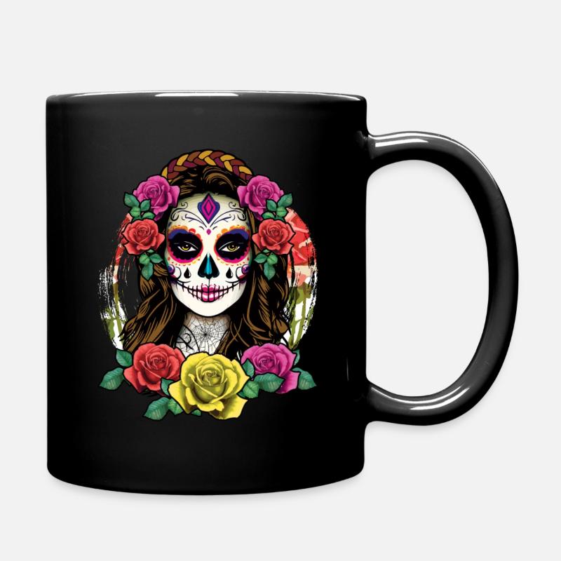 La Calavera Squelette Muertos Jour Des Morts Halloween - Mug uni - noir