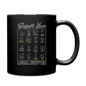 Soutenez votre Cryptid Monsters American local - Mug uni - noir - Droite