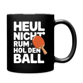Tischtennis Tischtennisspieler - Tasse einfarbig - Schwarz - Rechts