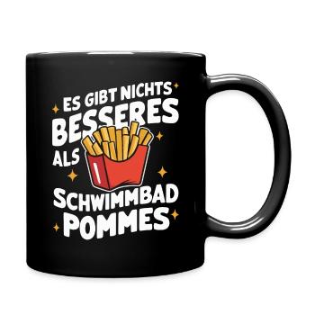Frites, frites, restauration rapide - Mug uni - noir - Droite