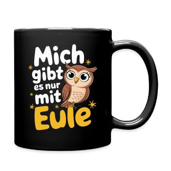 oiseau de nuit hibou hibou oiseau - Mug uni - noir - Droite