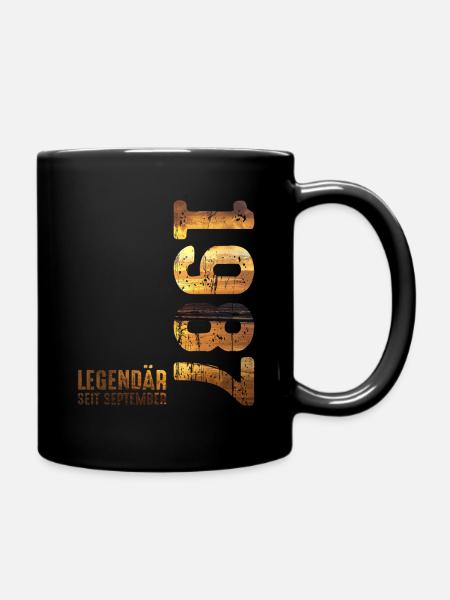 Légendaire depuis septembre 1987 Anniversaire - Mug uni - noir