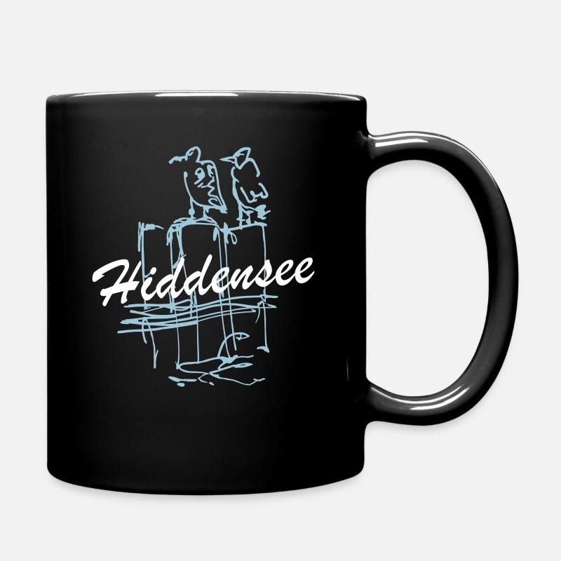 Hiddensee Ostsee Möwen Insel I love Hiddensee - Tasse einfarbig - Schwarz