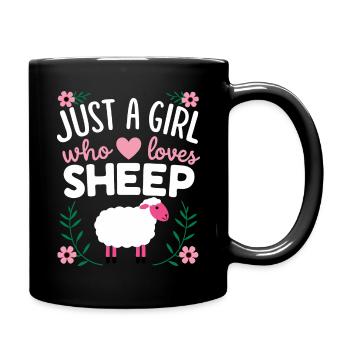 Sheep Sheep Farmer Lamb Farmer - Full Colour Mug - black - Right