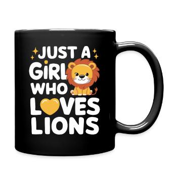 Lion Lion Animal Africa - Full Colour Mug - black - Right