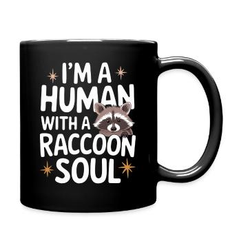 Raton laveur - Mug uni - noir - Droite