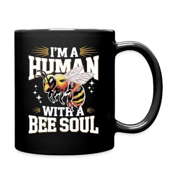 abeille abeille apicultrice abeille abeille - Mug uni - noir - Droite