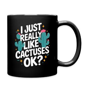Cactus Cacti Desert Plant - Full Colour Mug - black - Right