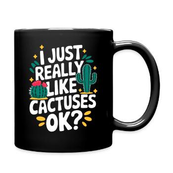 Cactus Cacti Desert Plant - Full Colour Mug - black - Right