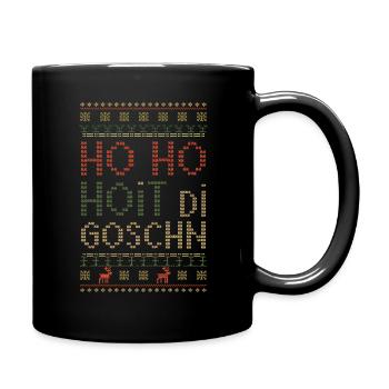 Ho Ho Hoit Di Goschn Noël Drôle - Mug uni - noir - Droite