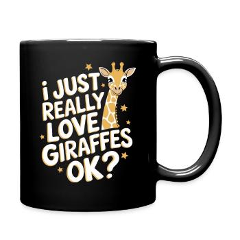 Giraffe Animal Africa Giraffes - Full Colour Mug - black - Right