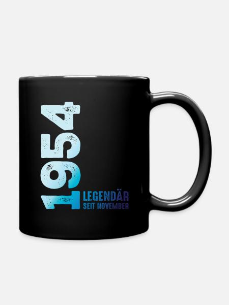 Limited Edition November 1954 Legendär Seit - Tasse einfarbig - Schwarz